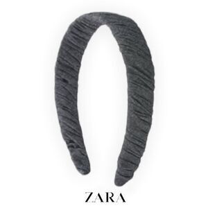 ZARA Kids | Gray | Braided Denim Headband